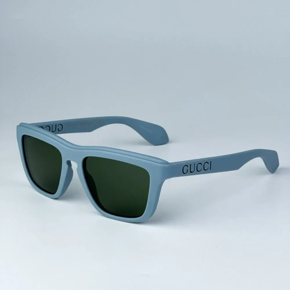 NEW Gucci GG1571S 003 Light Blue Green Unisex Square Sunglasses GG 1571S